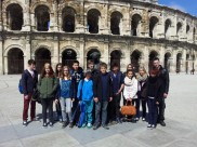 Schüler der Kleinen Burg zu Gast in Nîmes/Frankreich