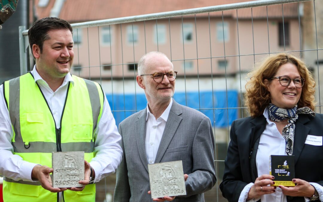 Baggerbiss unseres Schulneubaus!